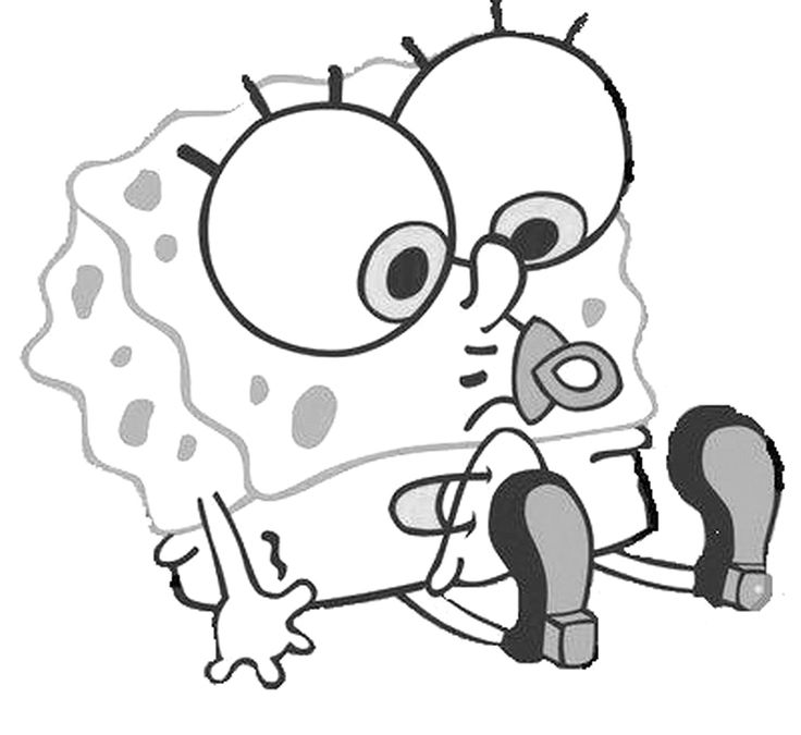 Plansa de colorat cu Spongebob 98 117